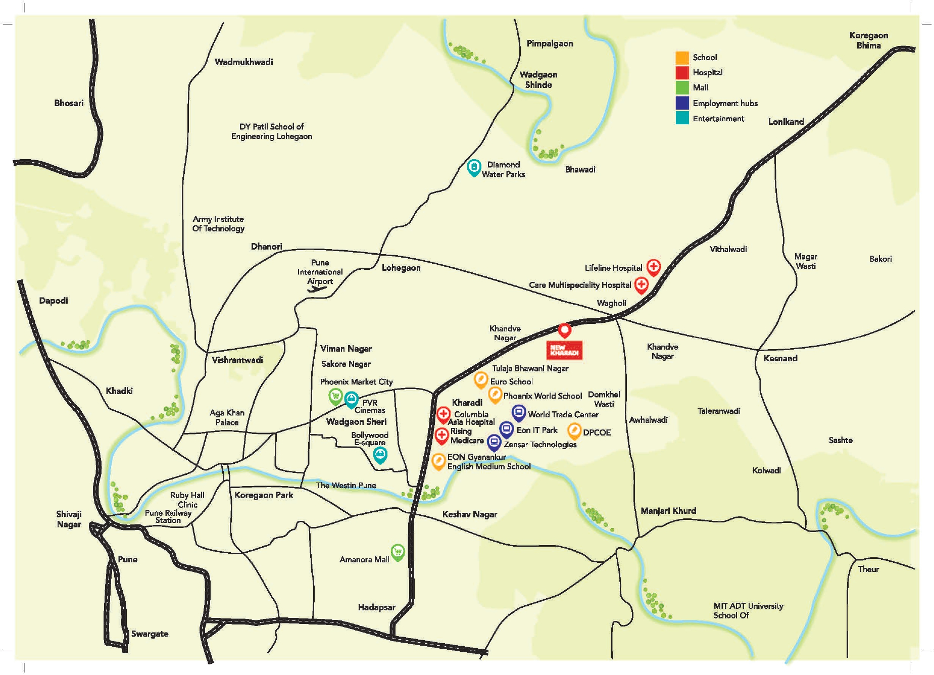 Kohinoor Kaleido Location map